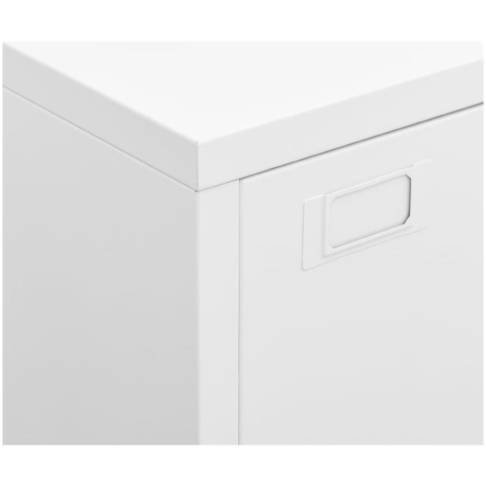 Armadio Classificatore Industriale Bianco 75x40x115 cm Metallo - Foto 3