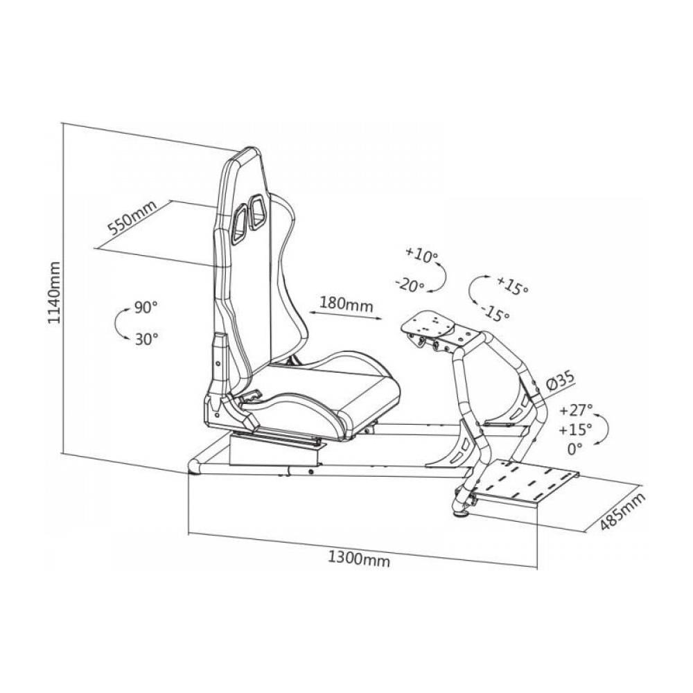 Postazione Gaming Per Simulatori Di Guida Racing Simulator - Foto 10