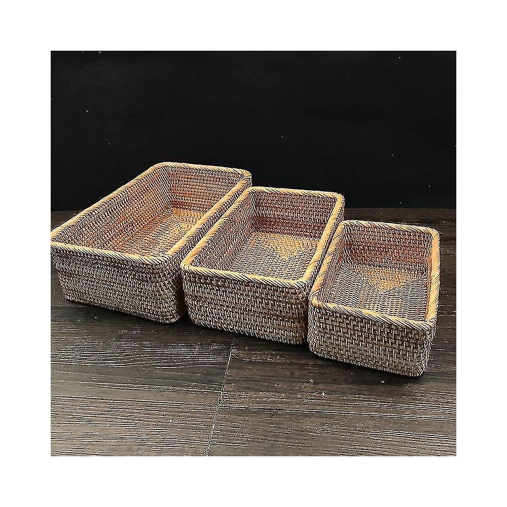 5 Cesti In Rattan Sintetico Stile Pastorale - Per Fiori, Frutta O Decorazione | Tessuti A Mano Per Casa - Foto 8