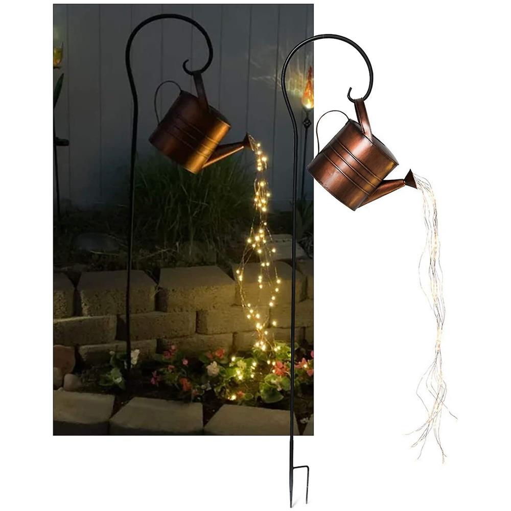 Lanterna Solare Rotante Con Luce LED Per Giardino - Decorazione Esterna Automatica In Ferro Battuto