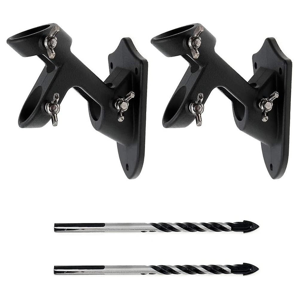 Supporto Bandiera Metallo Da Parete Esterno 2 Posti Comuni Banche Casa Art.NO.BRK.2posti - Foto 3