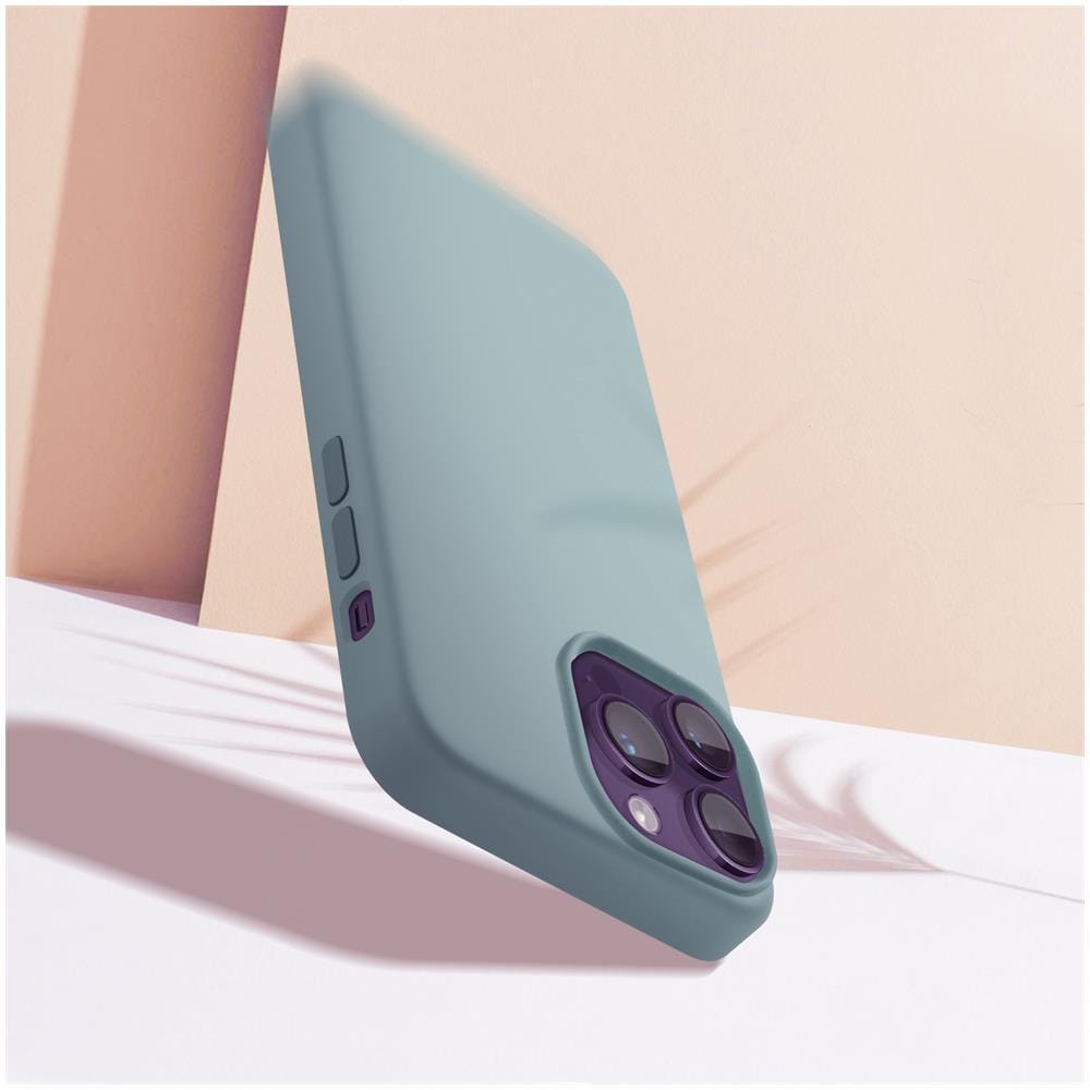 Cover Per Iphone 14 Pro Max Ibrida Semirigida Sottile Leggera Verde Salvia - Foto 5