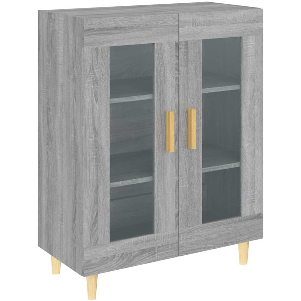 Credenza Grigio Sonoma 69,5x34x90 Cm In Legno Multistrato - Foto 2