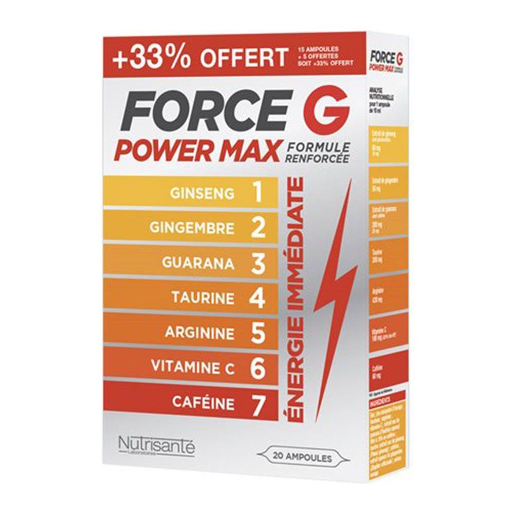 Force G Power Max Promo +33% Formula Rinforzata 20 Fiale Da 10 Ml Force G - Foto 1