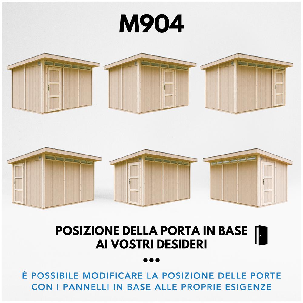 Casetta da giardino con pannelli in legno Lp Smartside 8,7 m² con pavimento e piastrelle bituminose - L161x294x239 cm - M904 - Harvest Honey - Foto 2
