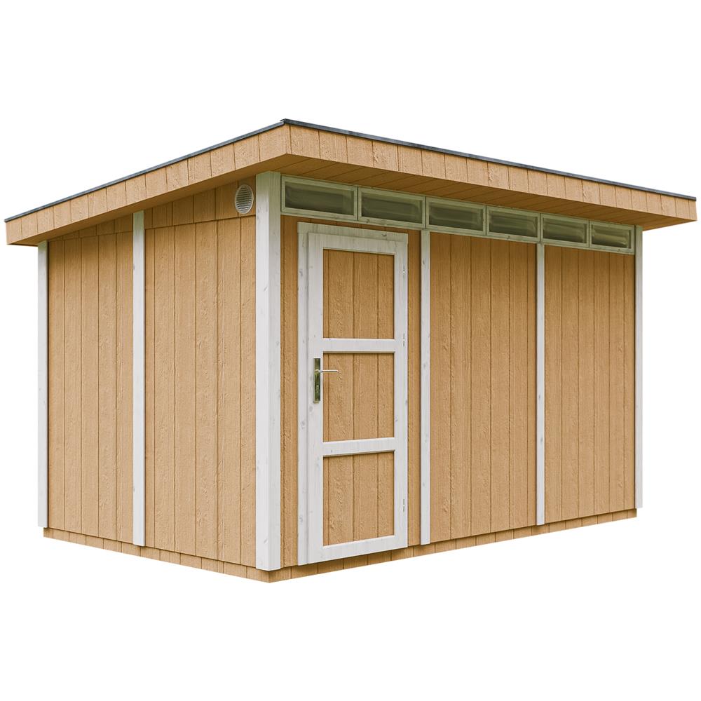 Casetta da giardino con pannelli in legno Lp Smartside 8,7 m² con pavimento e piastrelle bituminose - L161x294x239 cm - M904 - Harvest Honey - Foto 1