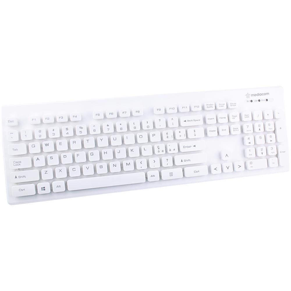 Tastiera USB M-SKB2600 per Gaming (Layout QWERTY) Colore Bianco - Foto 1