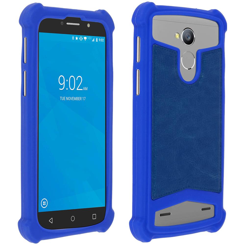 Cover Bumper Universale Smartphone Da 5 A 5.3 Pollici In Silicone Gel Blu - Foto 10