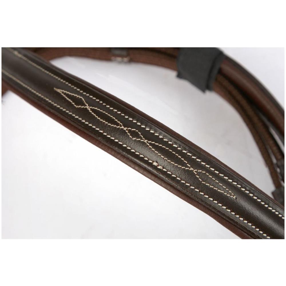 Briglie A Morso Classic In Pelle Marrone Per Cavallo 324913 - Foto 4