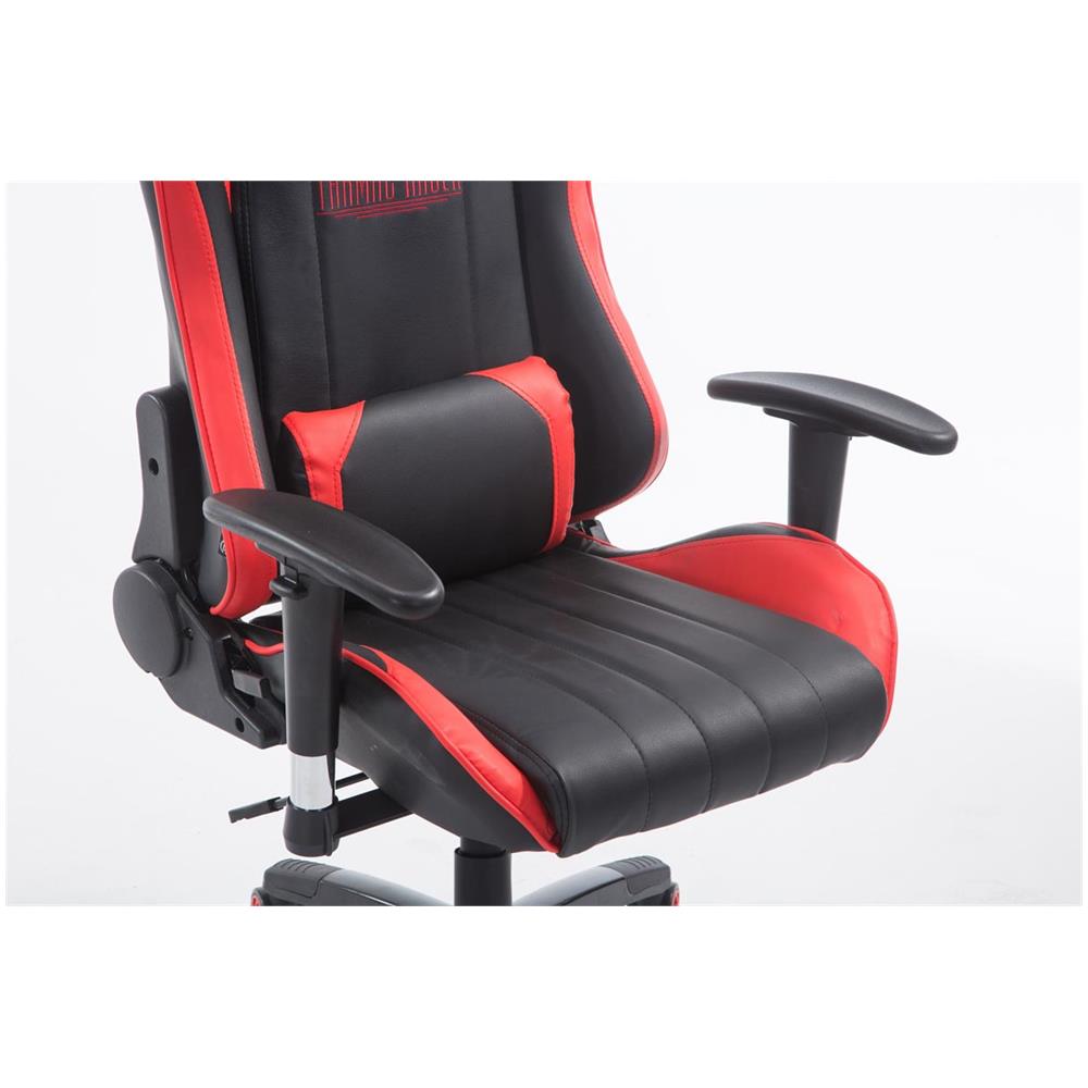 Sedia Ufficio Racing Shift X2 in Similpelle I Poltrona Gaming Reclinabile Ergonomica con Doppio Cuscino Nero / Rosso Senza Poggiapiedi - Foto 5