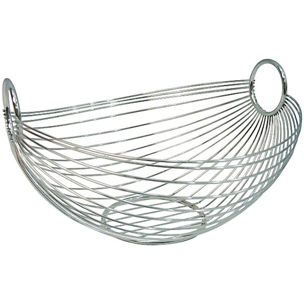 24895 Fruttiera Ovale Cromata 28x25,5x16 Cm - Foto 1