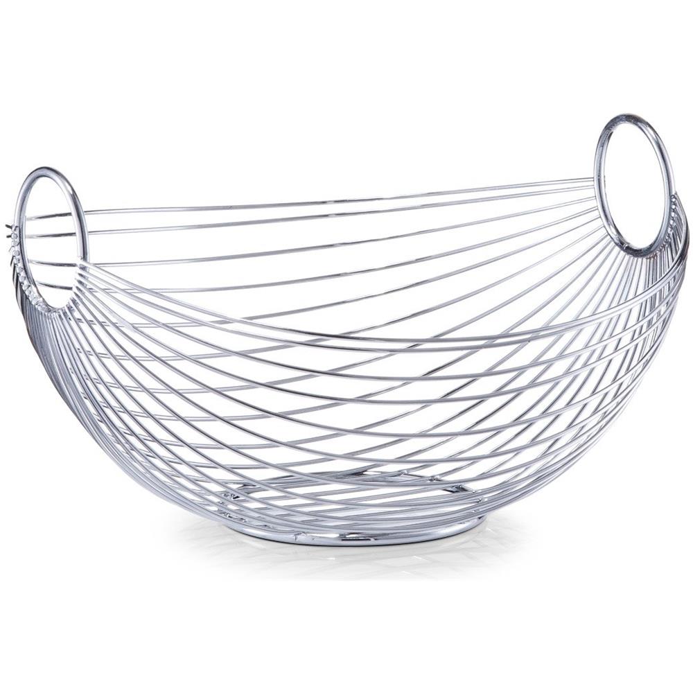 24895 Fruttiera Ovale Cromata 28x25,5x16 Cm - Foto 4