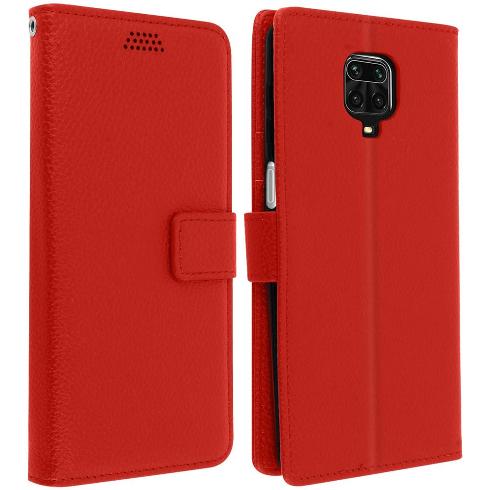 Custodia Xiaomi Redmi Note 9s / 9 Pro / 9 Pro Max Portafoglio Supporto Rosso - Foto 1