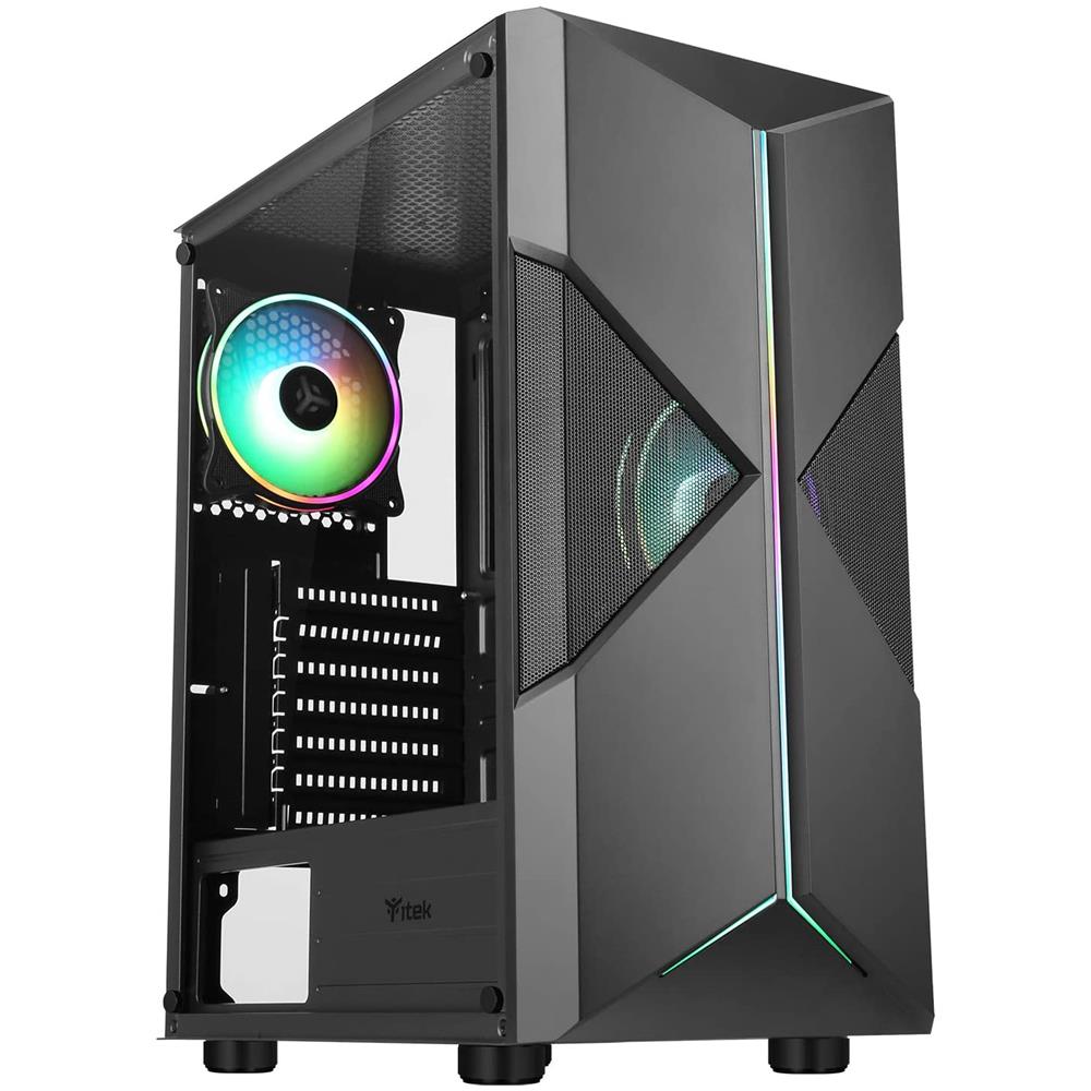 Case Spacirc XO Midi Tower ATX / micro ATX / Mini-ITX 2 Porte USB 3.0 Colore Nero (Finestrato)  - Foto 1
