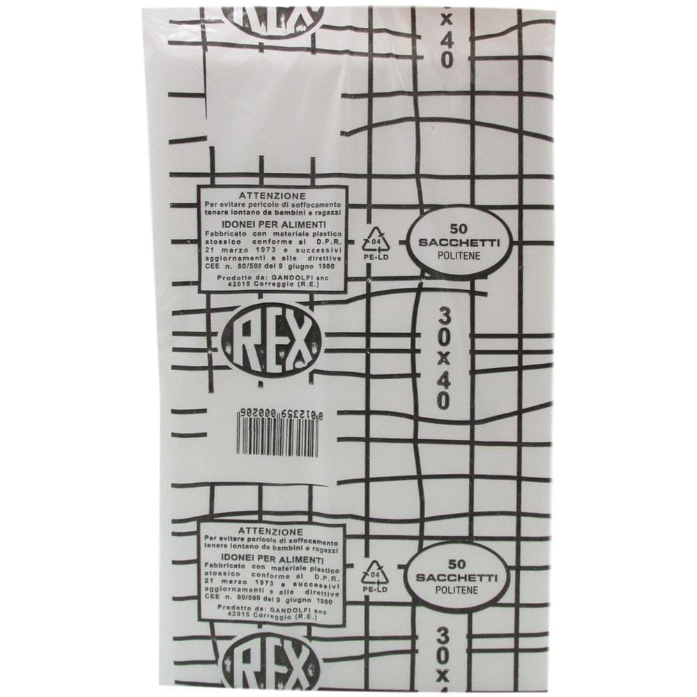 Rex Sacchetti Polietilene 30x40 50 Pz - Foto 1