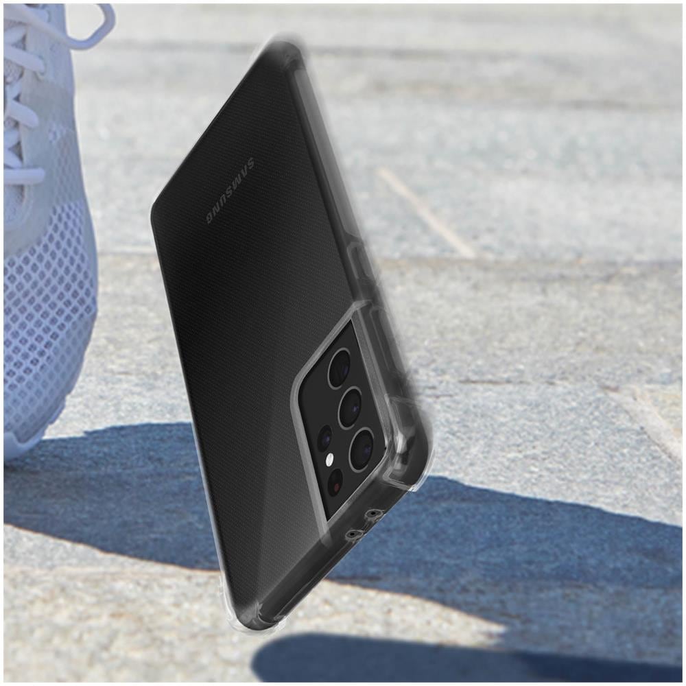 Cover Samsung Galaxy S21 Ultra Morbida Angoli Rinforzati Trasparente - Foto 2