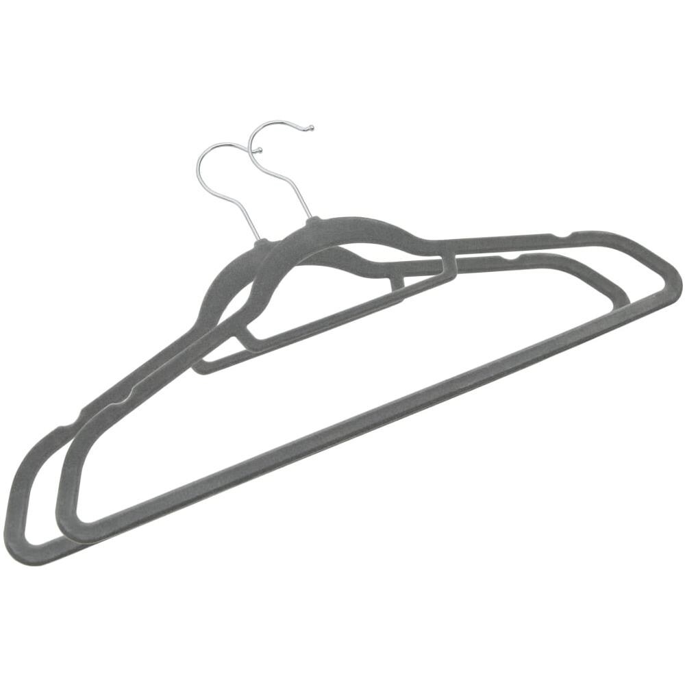 Set Appendiabiti 50 pz Antiscivolo Grigio in Velluto - Foto 3