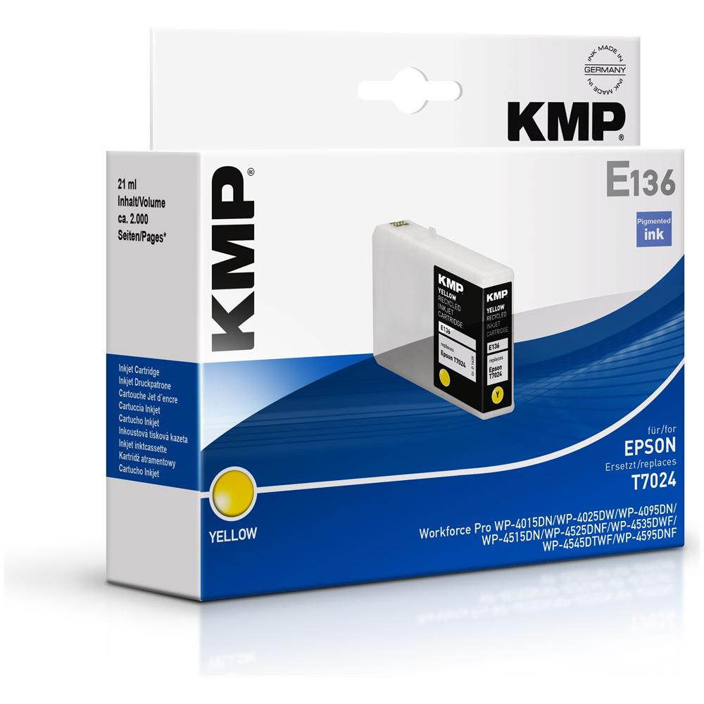 E136 cartuccia giallo compatibile con Epson T7024 - Foto 2