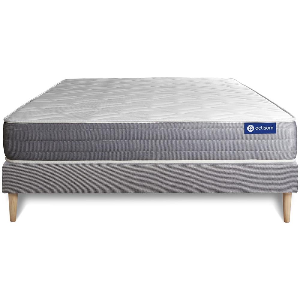 Kit Rete E Materasso Actiflex Dream 130x220cm - Spessore : 22cm - Molle Insacchettate E Memory Foam - Moderatamente Rigido - Foto 1