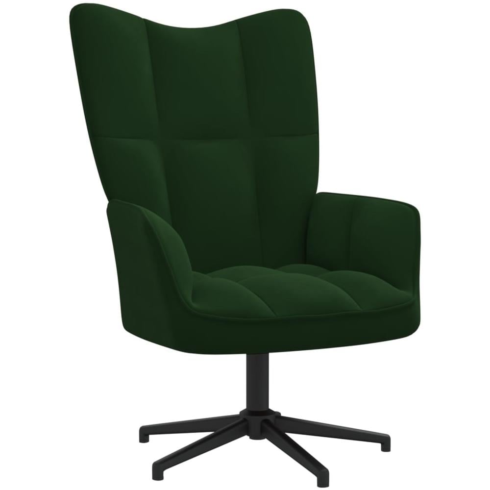 Sedia Relax Verde Scuro in Velluto - Foto 1