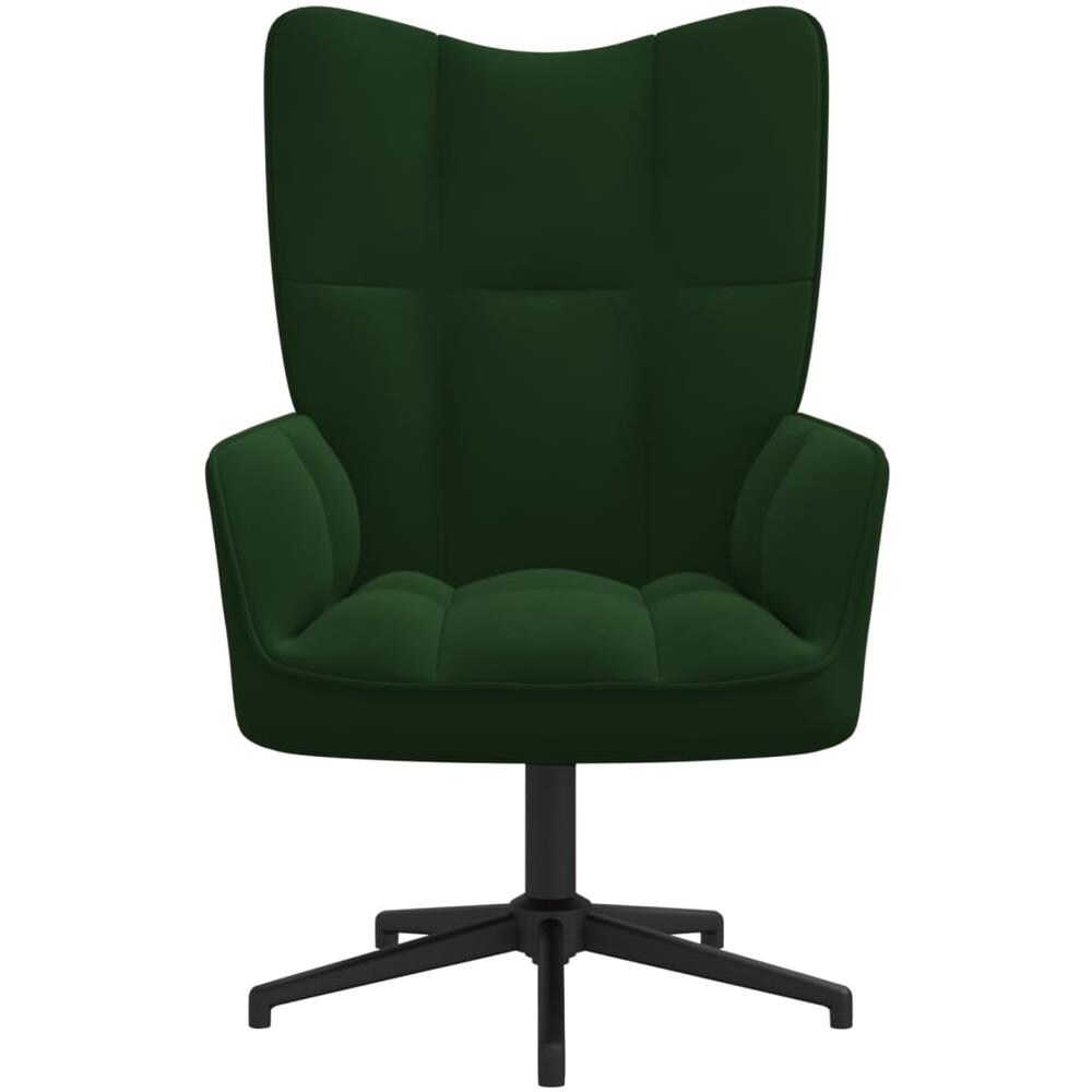 Sedia Relax Verde Scuro in Velluto - Foto 3