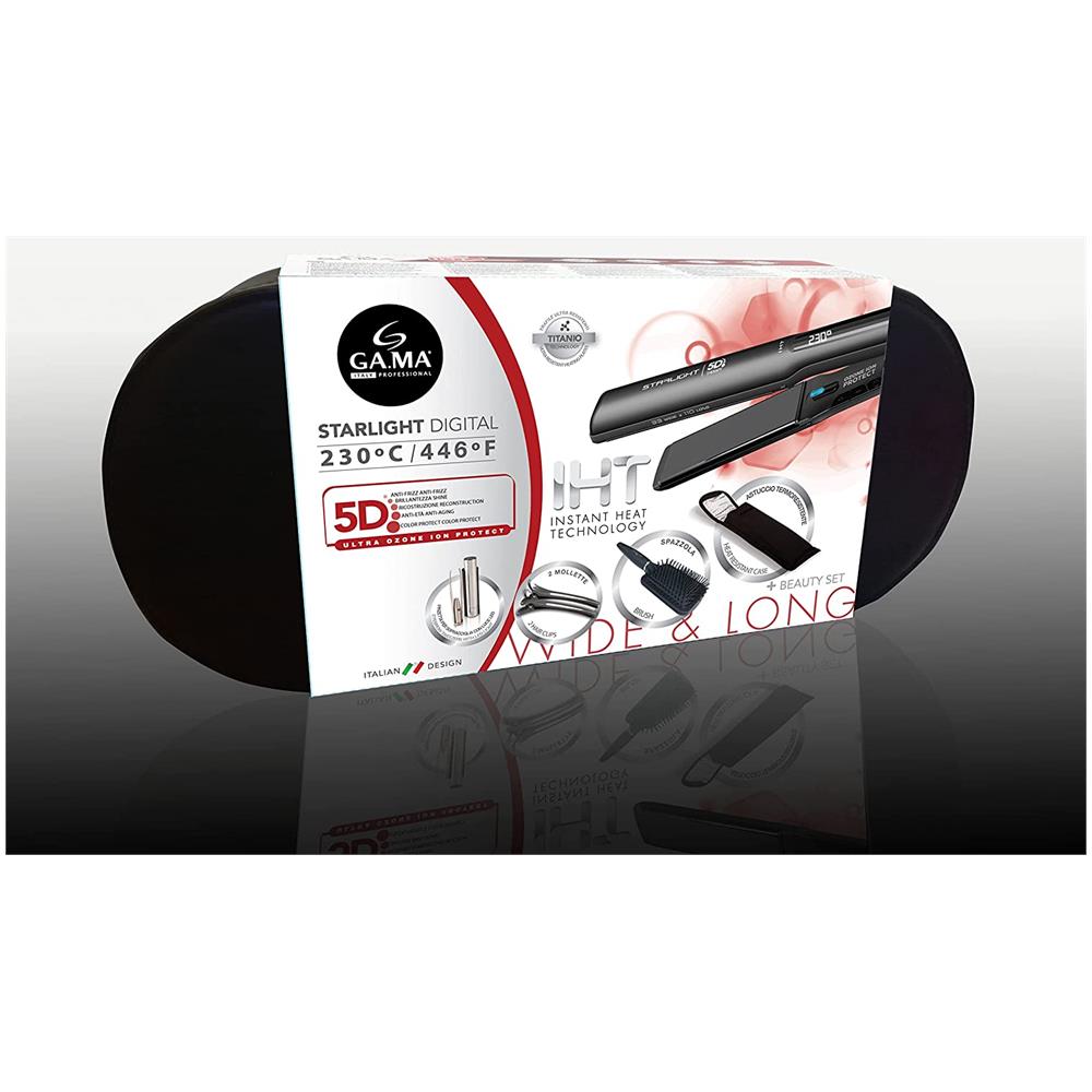 Asciugacapelli Professionale Starlight IHT 5D Titanium Temperatura Regolabile da 150° a 230°C Colore Nero - Foto 4