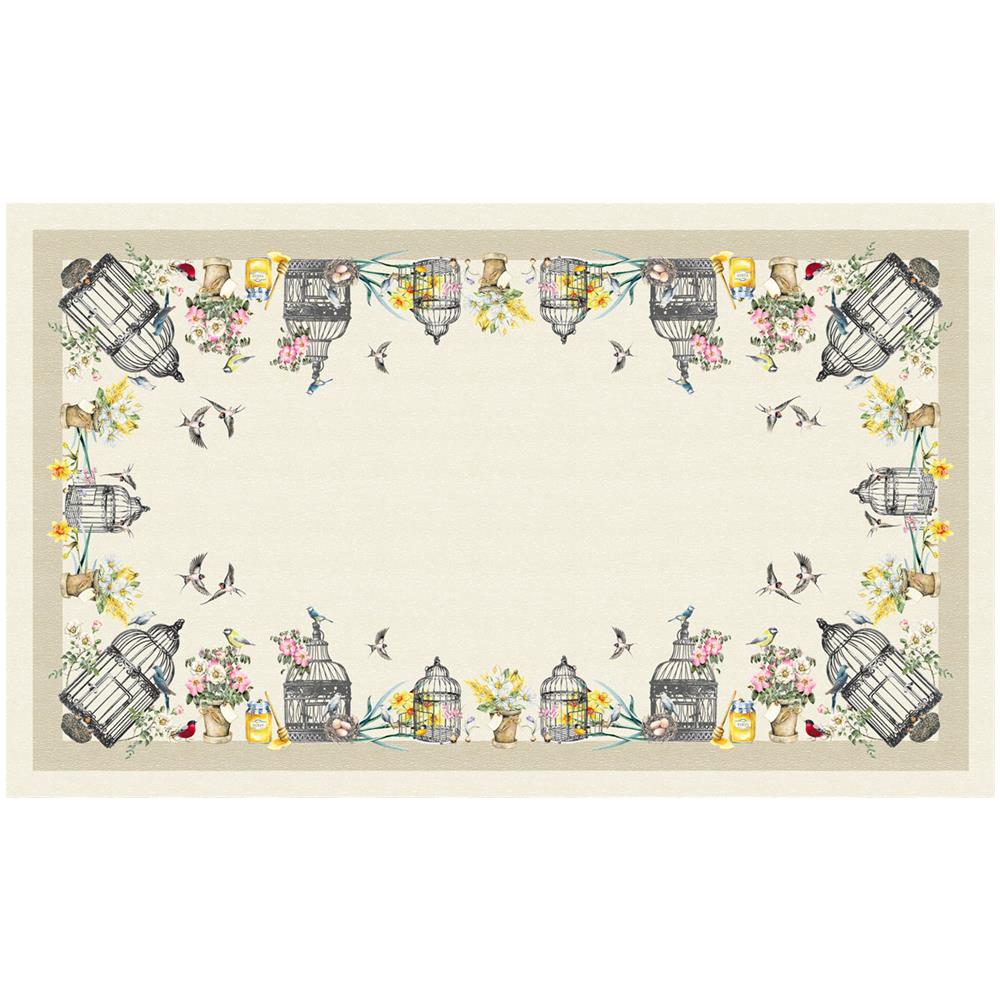 Tovaglia Copritavolo In 100% Cotone Stampa Digitale Dis. Primavera Gi 140x240 Primavera - Foto 2