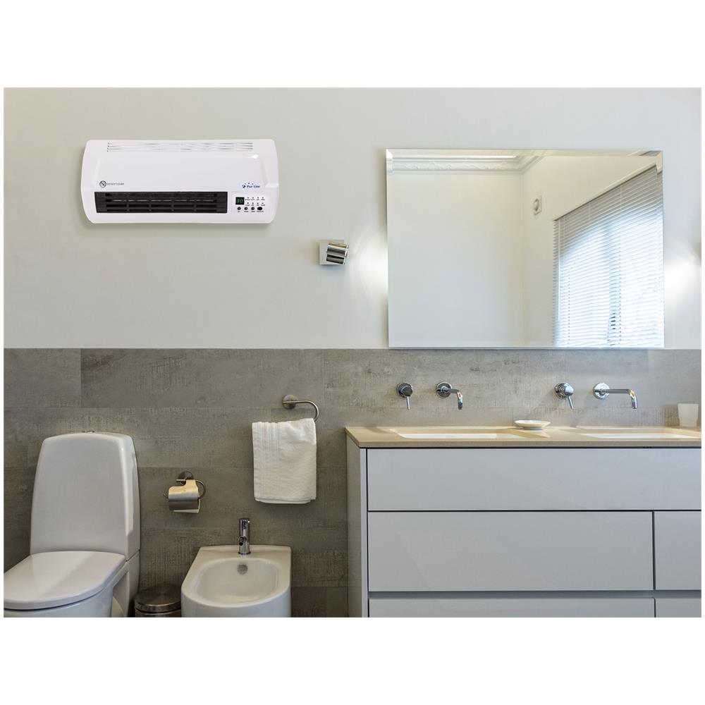 Termoventilatore A Muro Termoconvettore, Potente E Silenzioso Due Livelli Di Riscaldamento Regolabili 1000 / 2000 W Con Telecomando - Foto 2