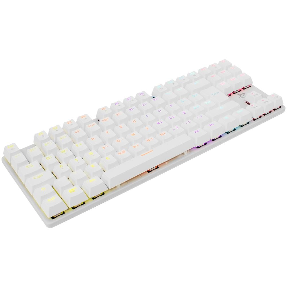 Tastiera Gaming Meccanica Usb Anti Ghosting Rgb Led 87 Tasti Bianco, Commandos - Foto 2