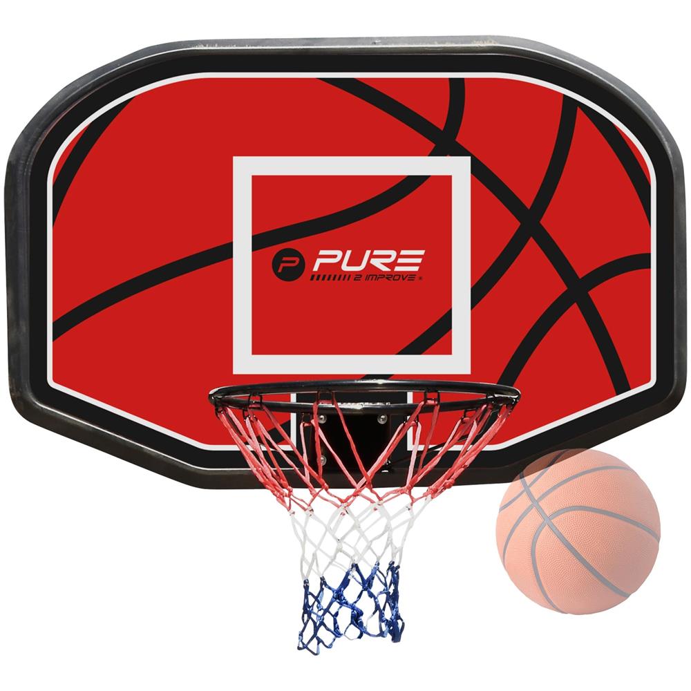 Canestro Da Basket Anello Con Tabellone In Acciaio E Rete Nylon Diametro Ø 45 Cm - Foto 1