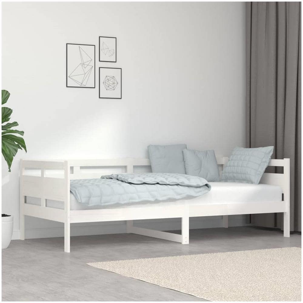 Dormeuse Bianca In Legno Massello Di Pino 90x200 Cm - Foto 1