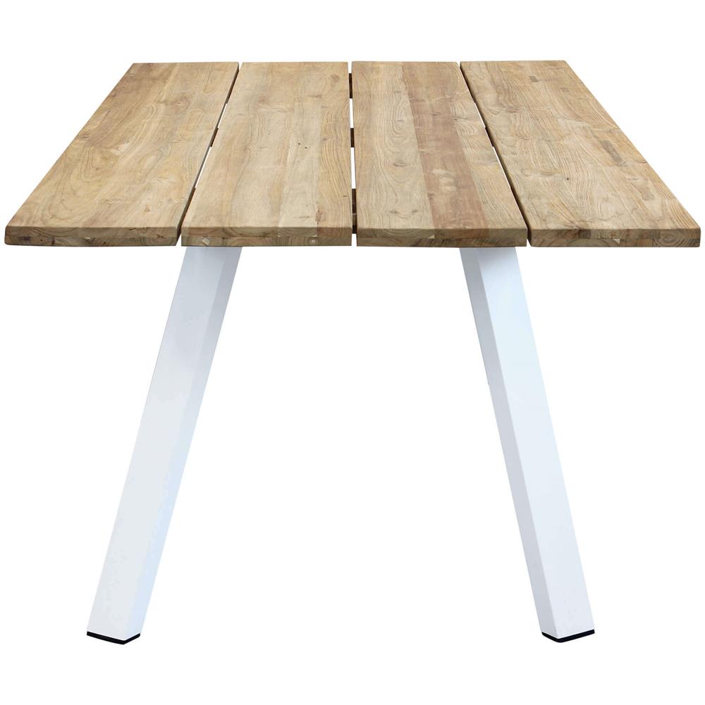 Saltus - Tavolo Da Giardino In Alluminio E Teak Riciclato - Foto 4