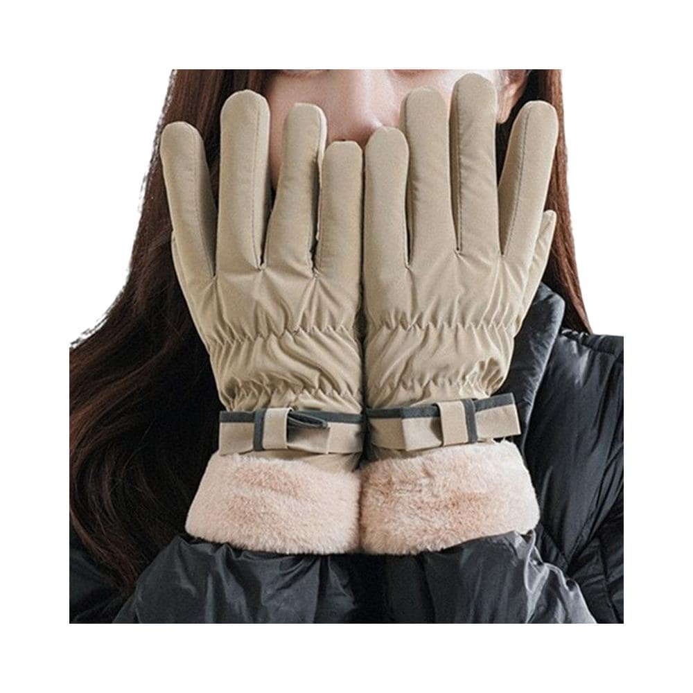 Guanti Invernali Caldi Con Tocco Khaki S - Foto 1