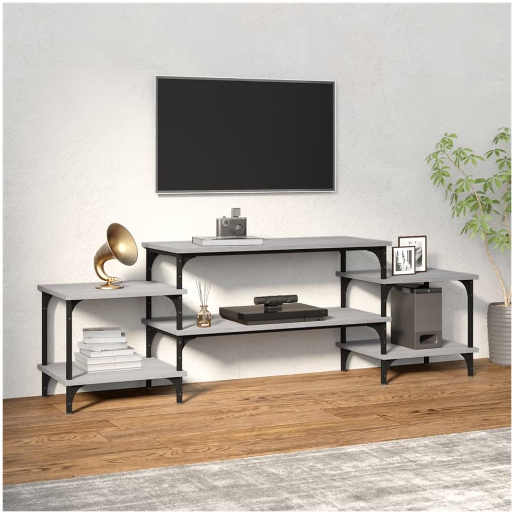 Mobile Porta Tv Grigio Sonoma 157x35x52 Cm In Legno Multistrato - Foto 1