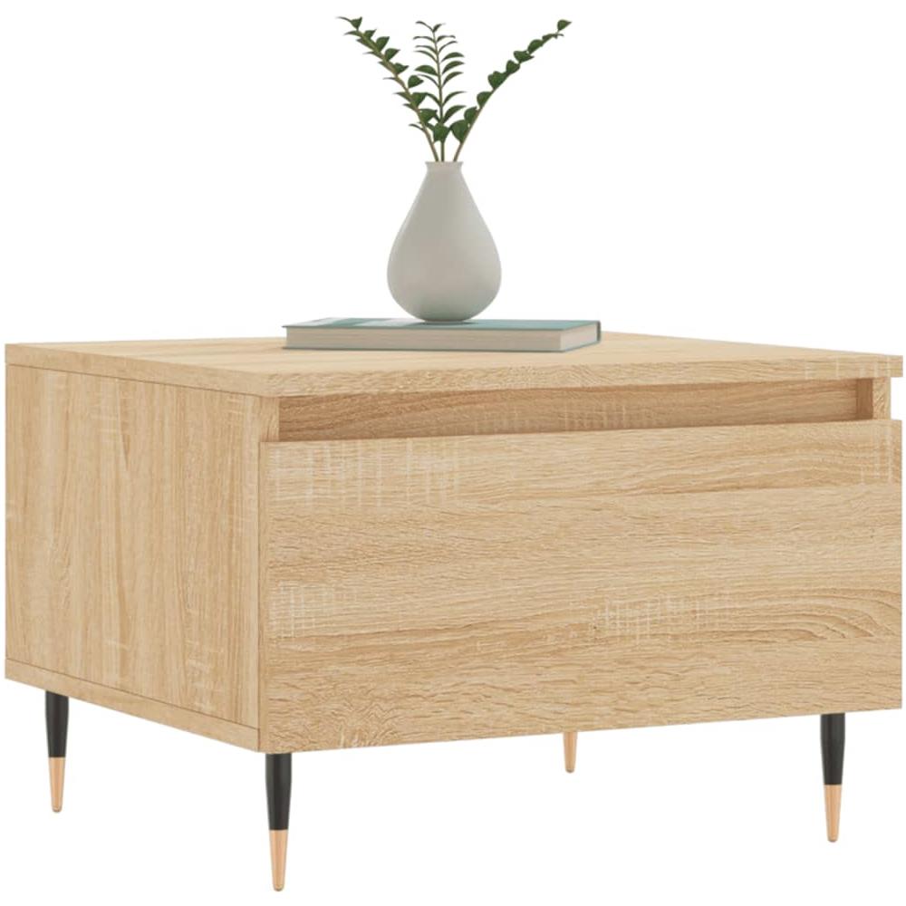 Tavolini Salotto 2pz Rovere Sonoma 50x46x35cm Legno Multistrato - Foto 3
