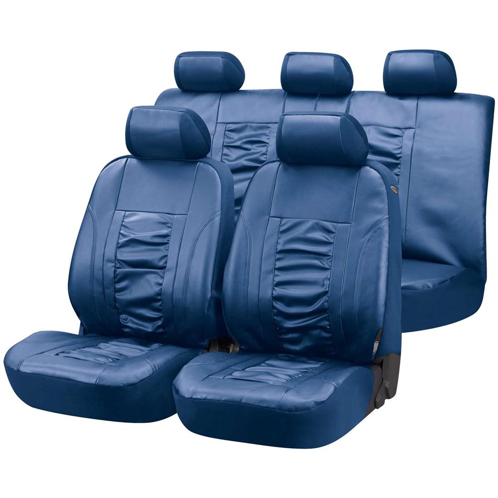 Coprisedili Auto In Similpelle Blu Raffaello - Foto 1