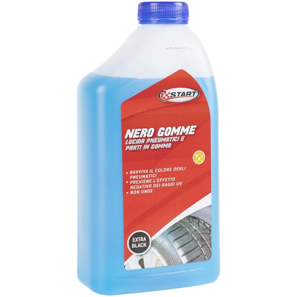 Nero Gomme Auto 1 Lt Effetto Detergente E Lucidante Extra Black - Foto 3