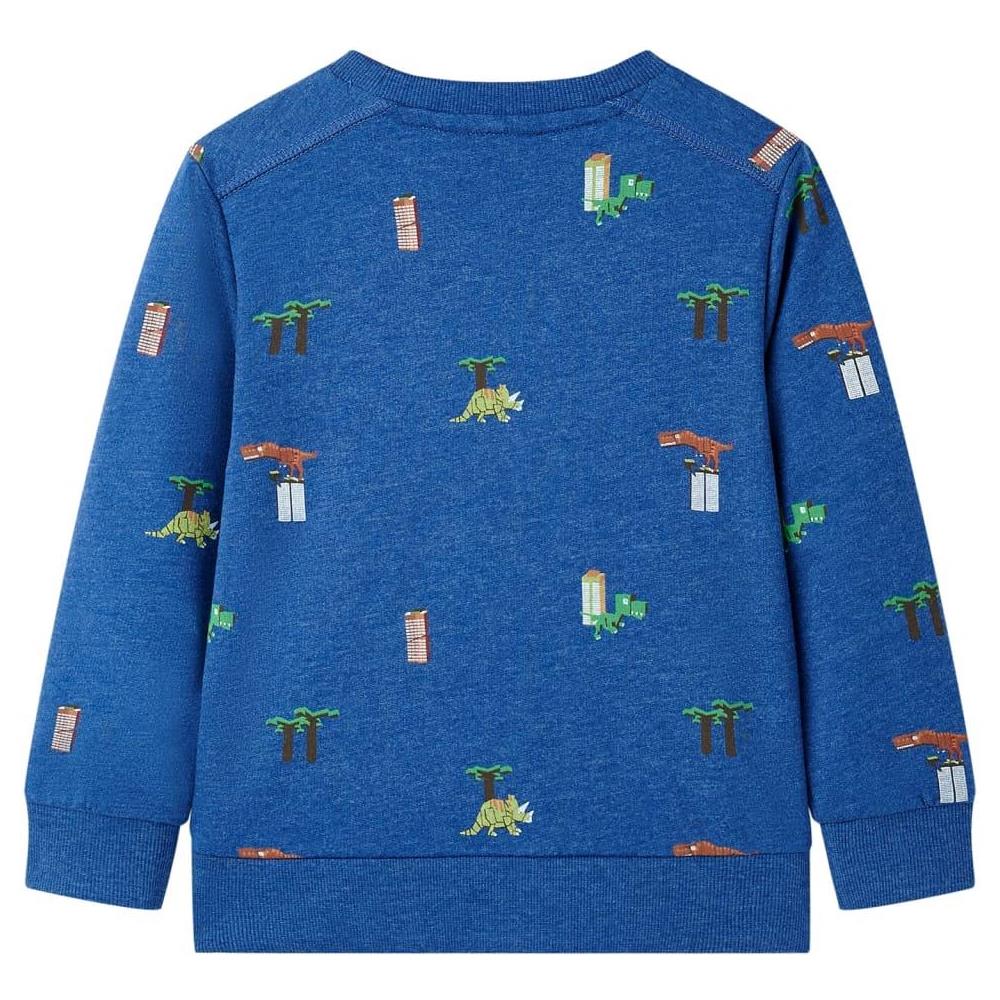 Felpa da Bambino Blu Scuro Mélange 140 - Foto 2