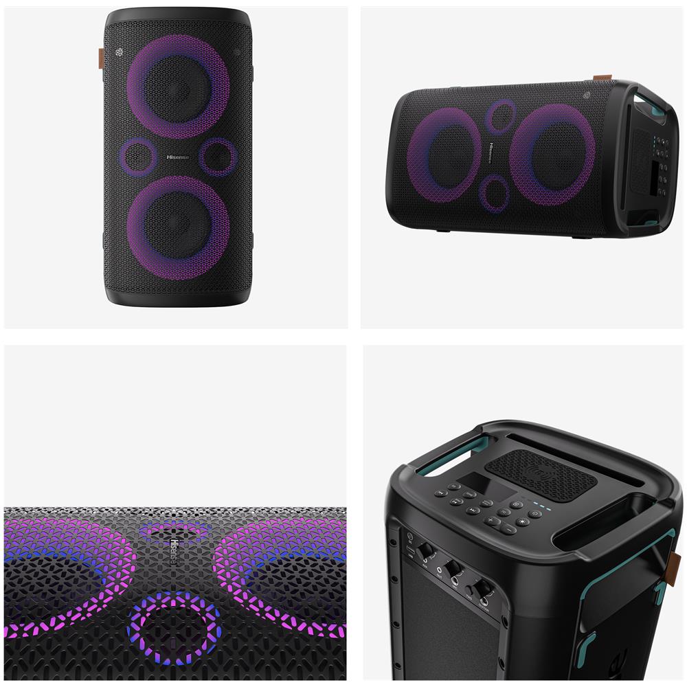 Altoparlante Party Storm Wireless 300 W Nero - Foto 4