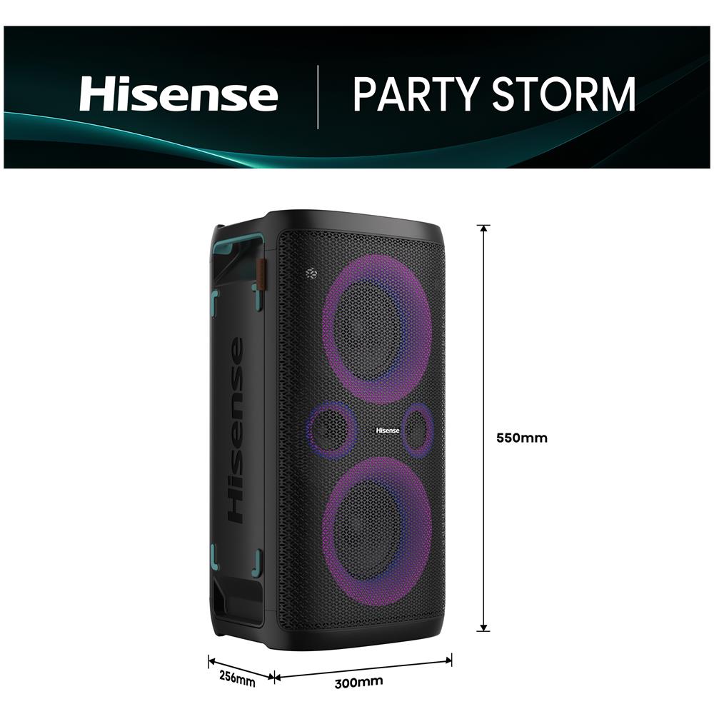 Altoparlante Party Storm Wireless 300 W Nero - Foto 2