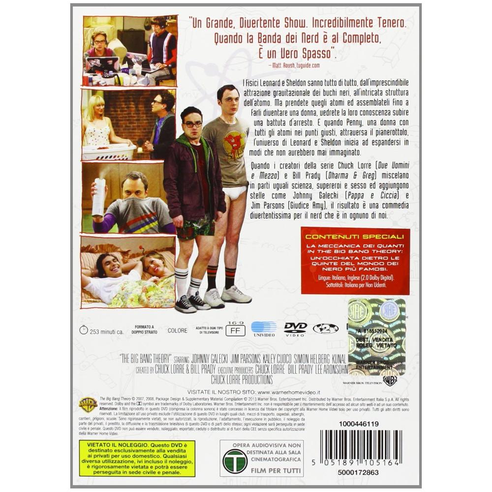 The Big Bang Theory - Stagione 01 (3 Dvd)  - Foto 2