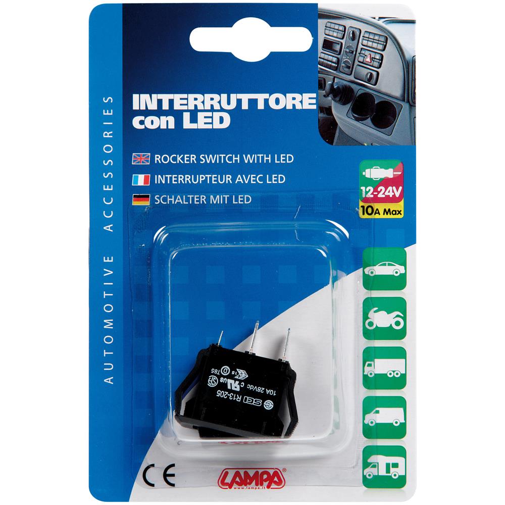Interruttore 12/24v Con Led Rosso - Foto 5