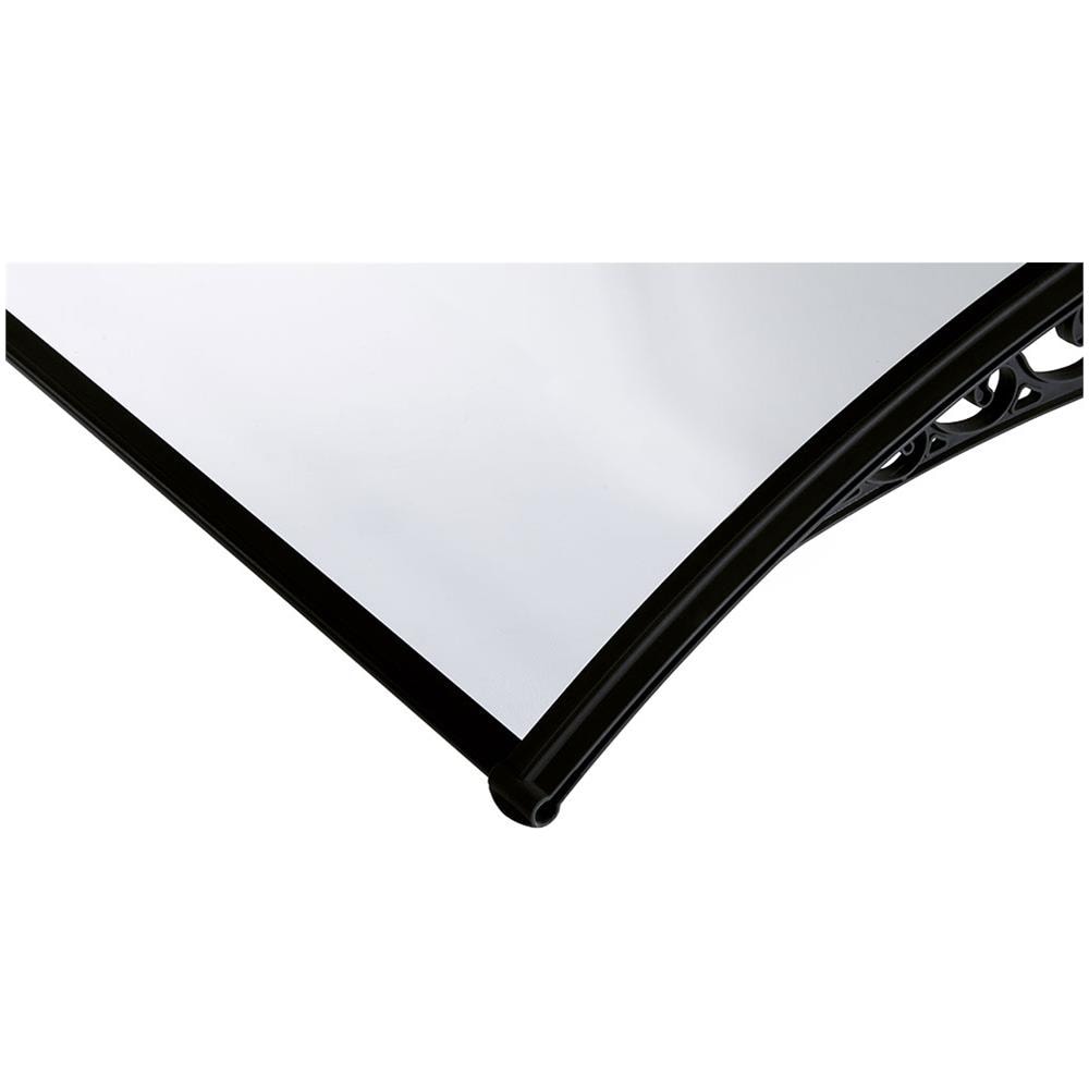 Pensilina Tettoia Modulabile In Policarbonato Compatta Opacizzata 120x80cm Naxos - Foto 2