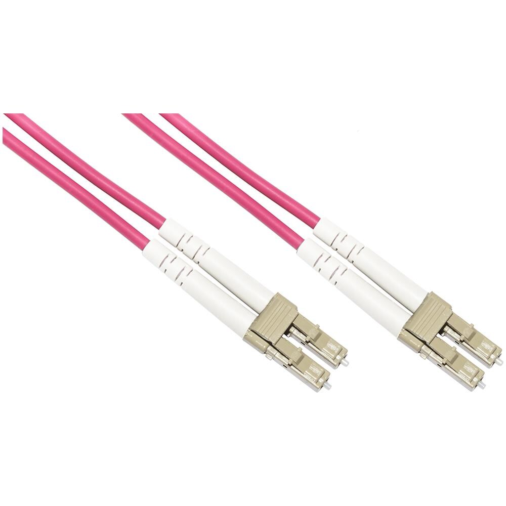 Cavo Fibra Ottica Lc A Lc Multimode Duplex Om4 50/125 Mt. 5 Bending Insensibile Lszh - Foto 1