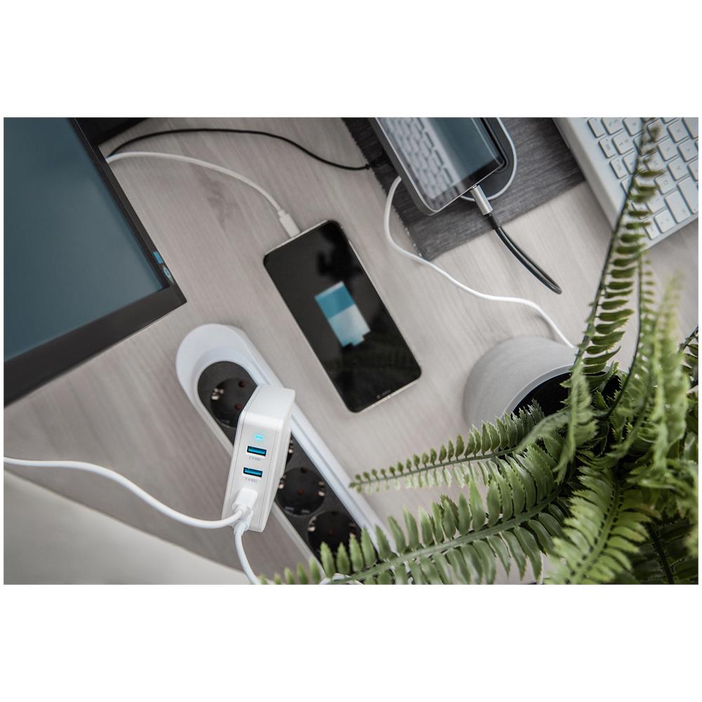 Adattatore di ricarica universale USB a 4 porte, USB-C™ / USB A, 100 W, GaN - Foto 8