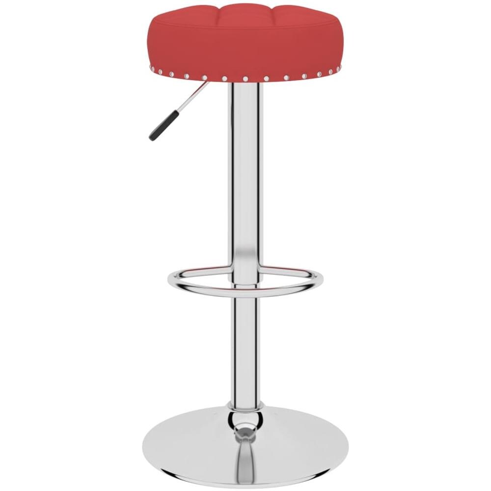 Sgabelli Da Bar 2 Pz Rosso Vino In Tessuto - Foto 3