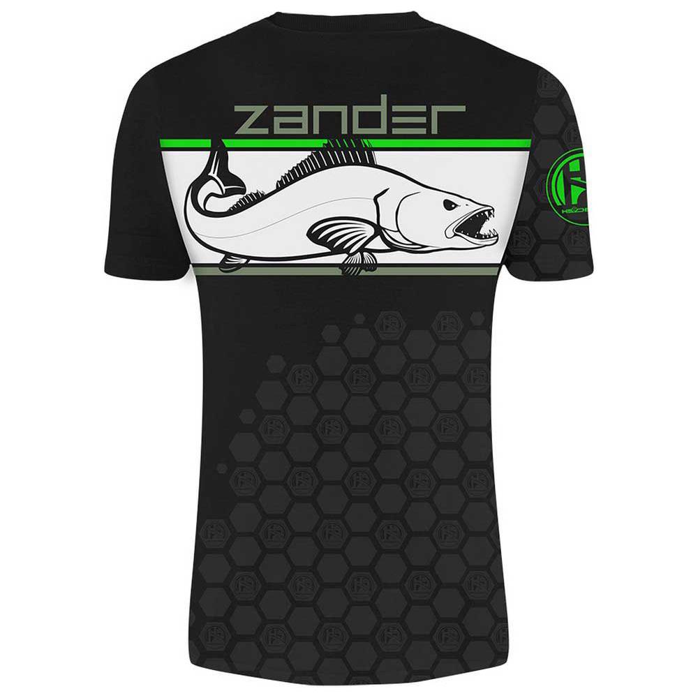 T-shirt Linear Zander M Nero / acid Green - Foto 1