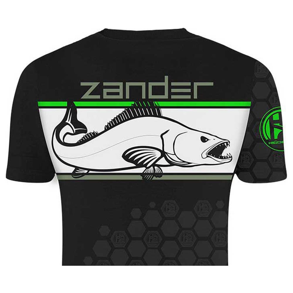 T-shirt Linear Zander M Nero / acid Green - Foto 2