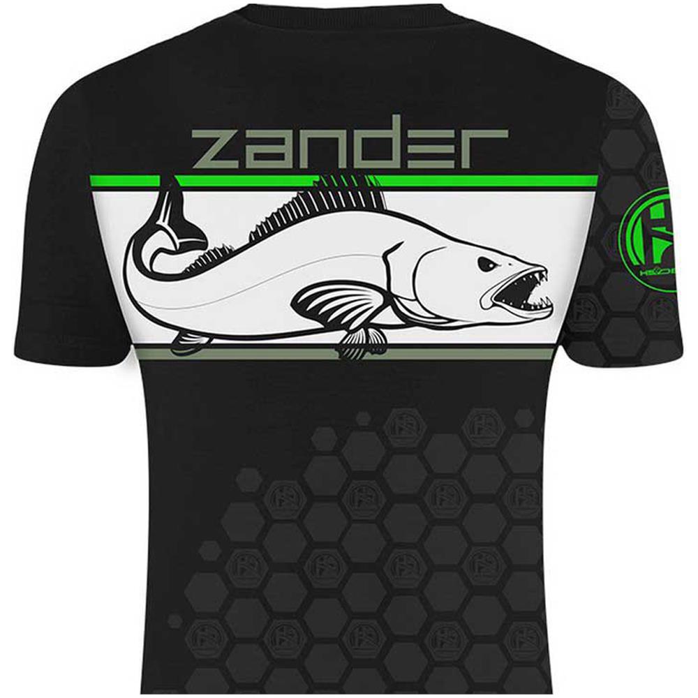T-shirt Linear Zander M Nero / acid Green - Foto 3