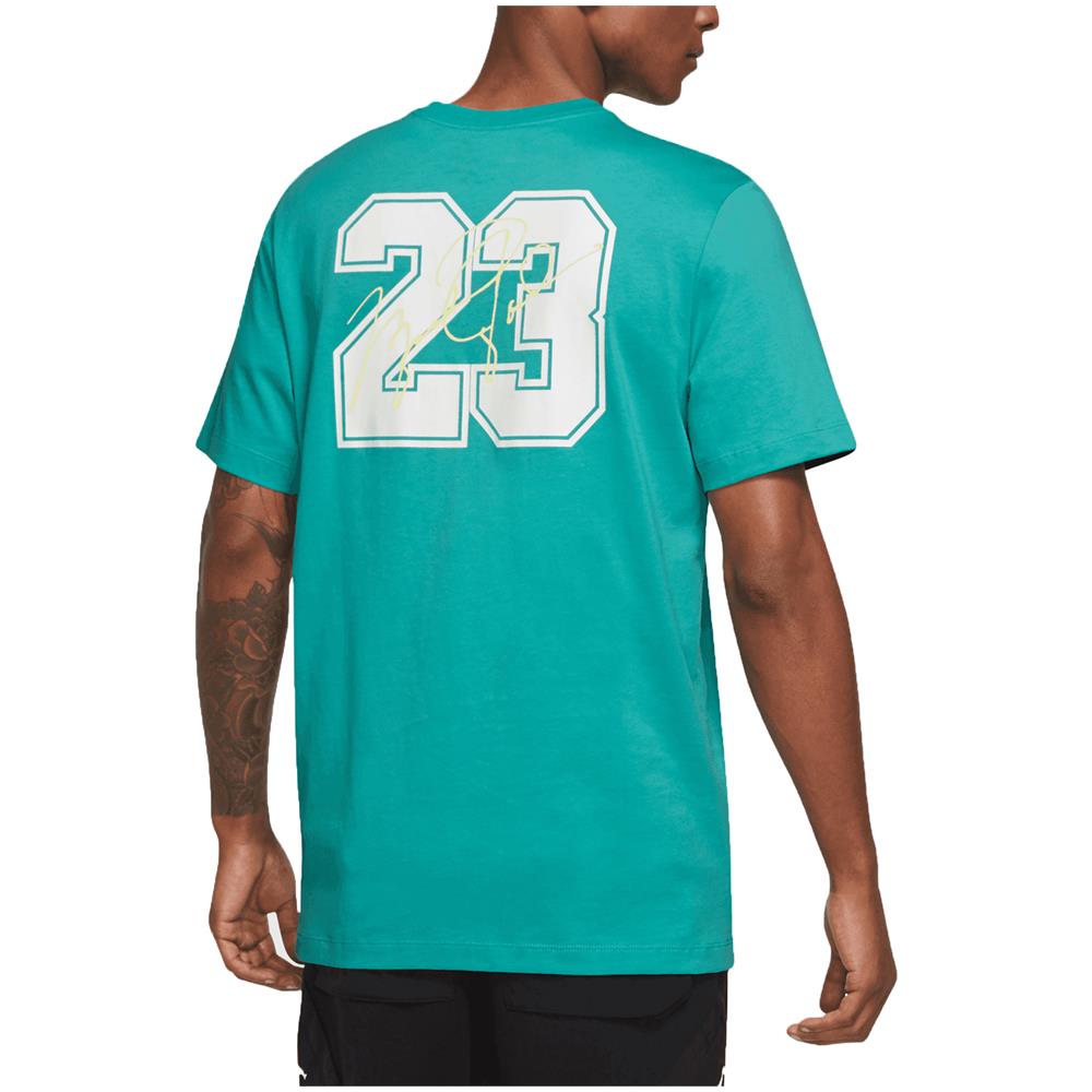 T-shirt Da Uomo Essentials Flight 23 Verde Taglia M Cod Dm1428-392 - Foto 2